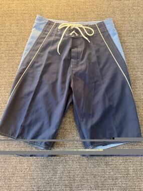 Squalo Mens 28 Board Shorts Navy Light Blue Swim Trunks
